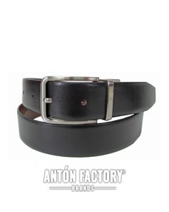 Emilio Faraoni Cinturón Hombre Cuero Liso Reversible 35 mm Ref: 5215