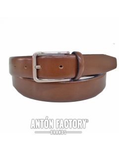 Emilio Faraoni Cinturón Hombre Cuero Liso Extra Largo 35 mm Ref: 5378