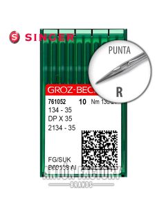 Singer Agujas Groz-Beckert Maquina coser Punta Redonda