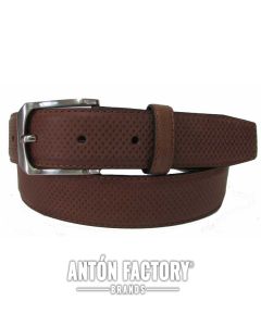 Emilio Faraoni Cinturón Hombre Cuero Liso Cepillado 35 mm Ref: 5287