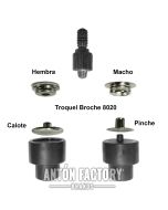 Troquel Broche Presión 8020