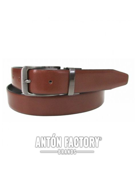 Emilio Faraoni Cinturón Hombre Cuero Liso Reversible 30 mm Ref: 5223